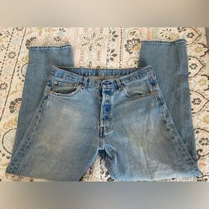 Levi's Blue Relaxed Jeans with Washed-Out Look